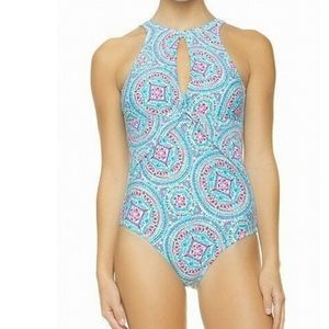 Helen Jon Mandalay Trellis swim suit. One-Piece